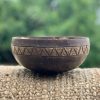 Coconut Bowl Handcarved Tribal Design